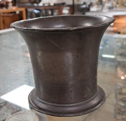 Antique cast iron small - iron, mortar