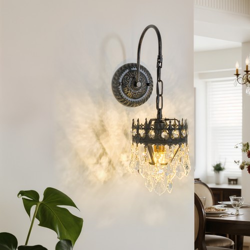 Vintage crystal wall - vintage,
