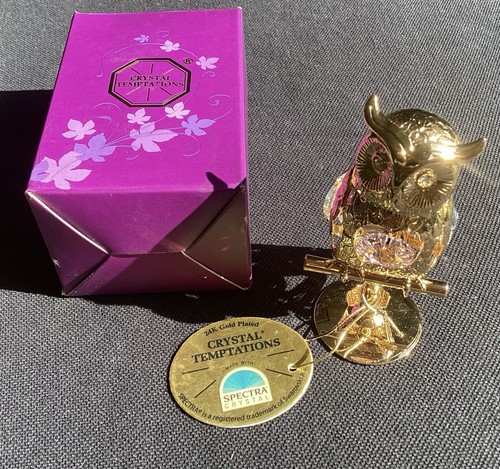 24k gold plated crystal - gold,