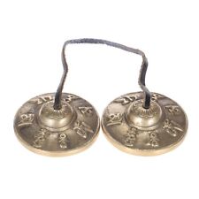 Handcrafted Tibetan Meditation Tingsha Cymbal Bell with Buddhist Lucky Symbols