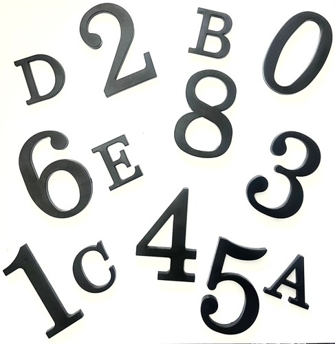 Large black house - house, numbers