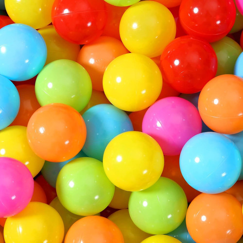 Soft plastic ball pit - plastic, balls