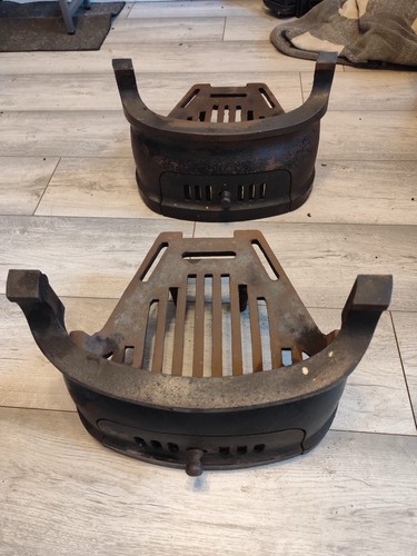 Cast iron fire grates two - grates,