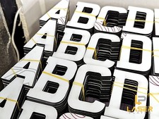 4D Next Gen Laser Cut Number Plate Numbers Letters Digits Wholesale TRADE