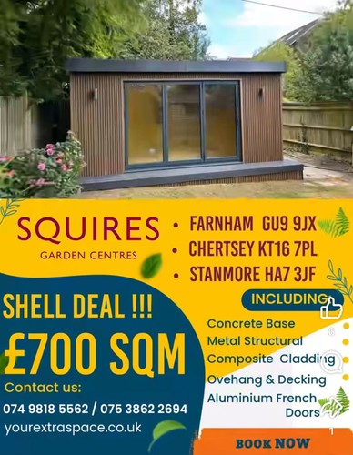 Garden room shell only - garden,