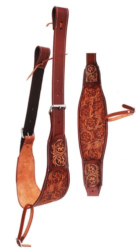Horse western floral tooled - horse,