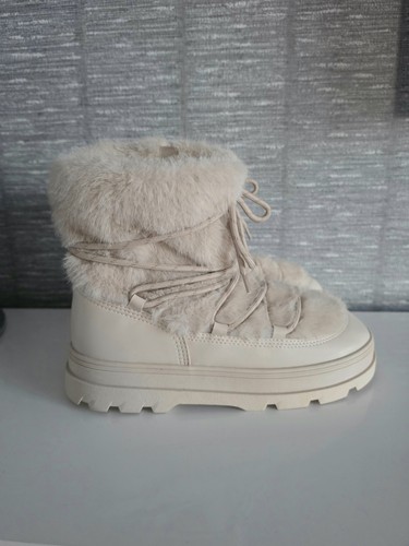 Zara beige faux leather - , with