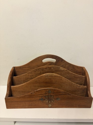 Wooden letter rack - wooden, desk