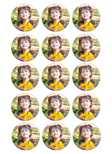 Personalised edible cupcake - personalised,