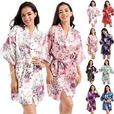 UK Floral Robe Satin Wedding