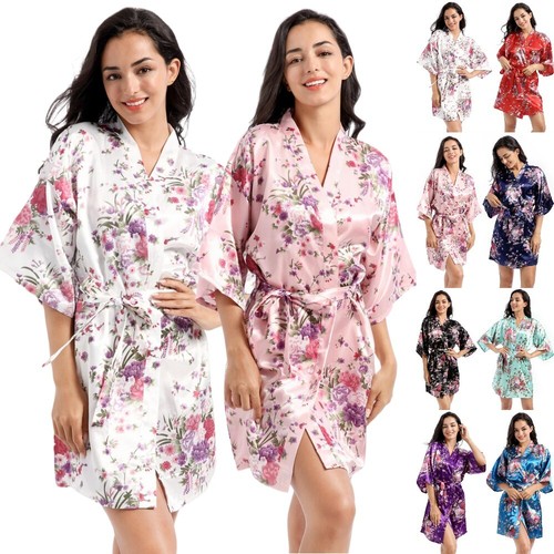 Floral robe satin - floral,