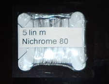 5 m (app 18ft) Nichrome Resistance Wire 0.15mm, 0.20mm and 0.25mm Nickel Chrome