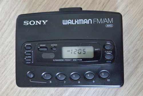 Sony walkman radio cassette - sony,
