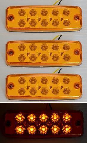 Orange led 12v side - orange,