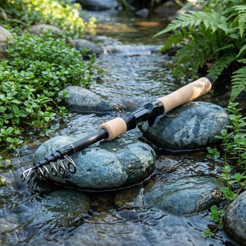 Telescopic fishing rod 5m - telescopic, 1.5m