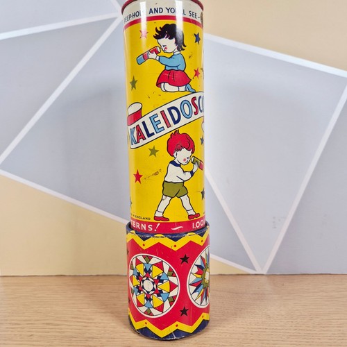 Vintage tin kaleidoscope - kaleidoscope, toy