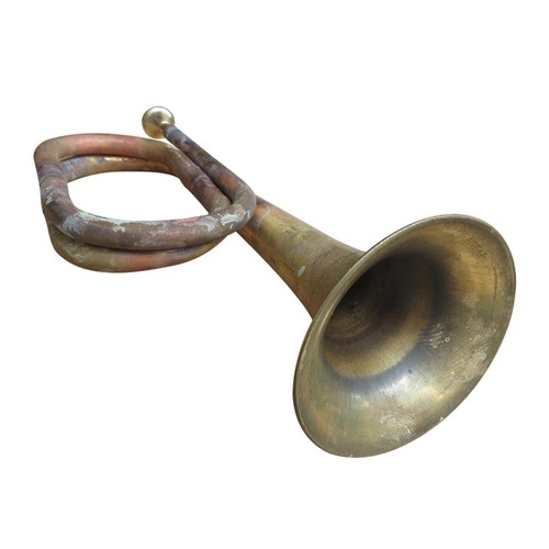Cavalry trumpet blowing bugle - trumpet,