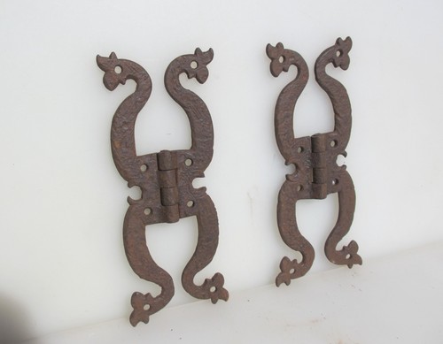 Victorian iron hinges cupboard - victorian,