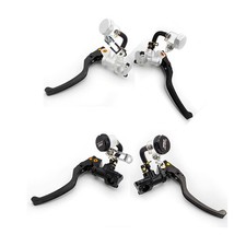 FXCNC Motorcycle Hydraulic Brake Clutch Master Cylinder Levers Piston 19mm Set