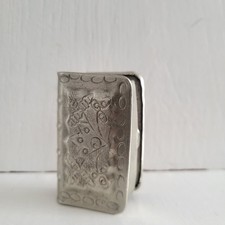 Vintage Silver Plated Book