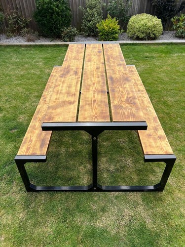 Metal frame picnic - picnic, bench
