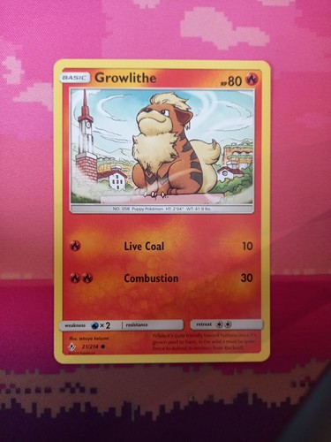 Pokemon card growlithe - card,