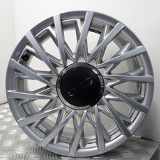 FIAT 500 15" SILVER   ALLOY WHEEL 52009577 (R-F1)