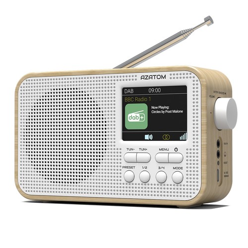 Dab portable radio speaker - fm,