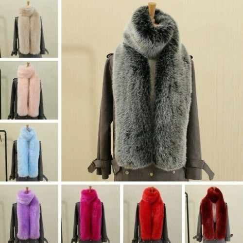 Winter womens faux fox - faux, fur