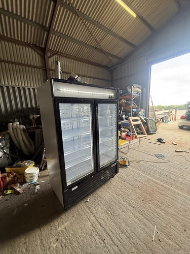 Tefcold upright glass double - tefcold,