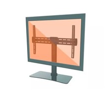 SANDSTROM STSTAB19 32-60'' TV Glass Stand with Bracket up to 25kg - Black