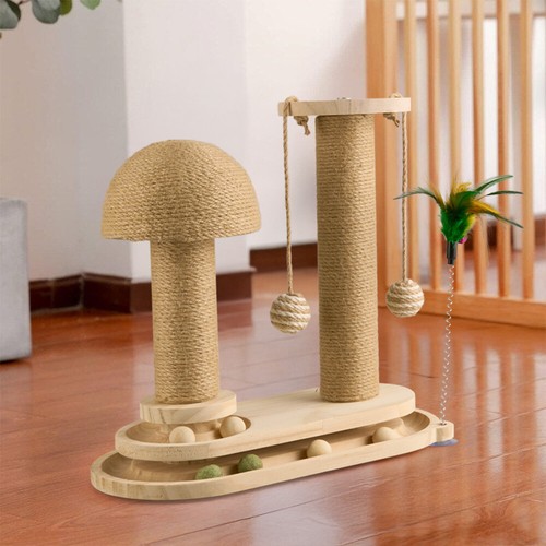 Tall large cat scratching - cat, post