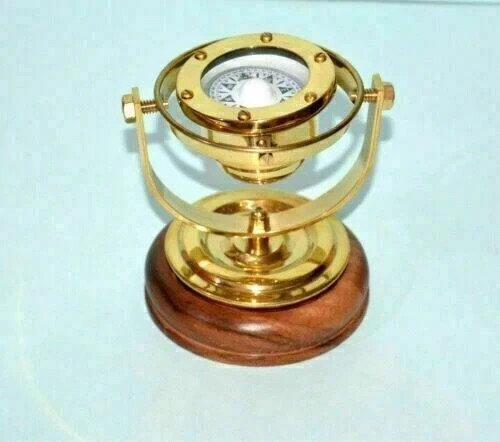 Compass nautical brass - brass,