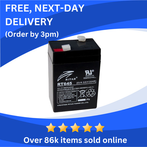 Ps640 5ah rechargeable - 6v, 4.5ah