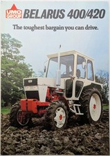 Vintage Belarus 58hp 400 2wd & 420 4wd Tractor Brochure, c 1980's