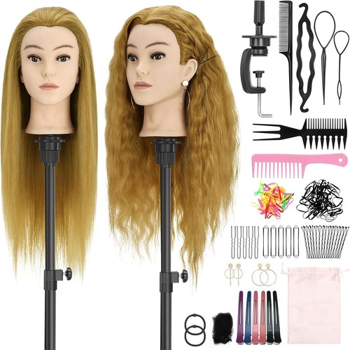 Blonde hairdressing mannequin - blonde,