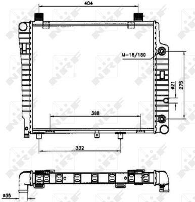 Radiator engine cooling - engine, for