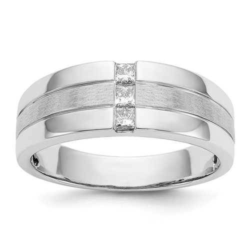 14k white gold - 1/4ct, grown