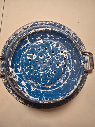 Antique blue mottled early - blue,