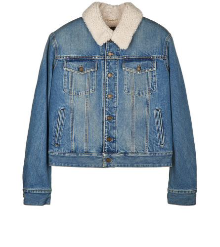 Saint laurent shearling denim - laurent,