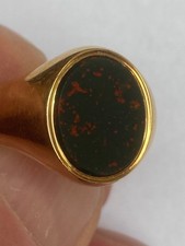 Gold 18 Carat Bloodstone