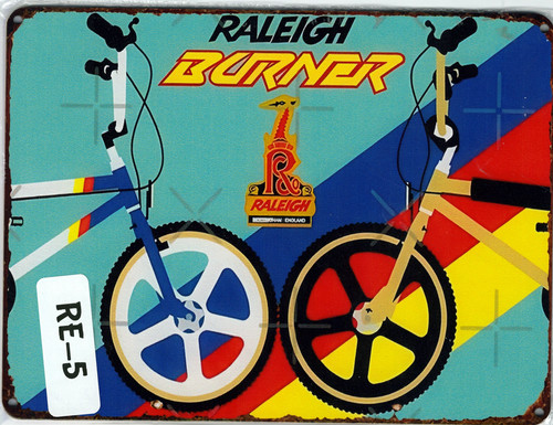 Raleigh burner bmx wooden sign - burner,