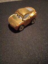 Disney Pixar Cars Mini Racers Metallic Gold Cruz Ramirez FBG78 1.5" Diecast Car