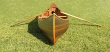 Wooden Canoe Boat With Ribs