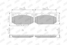 Premium brake pads front fits - brake,