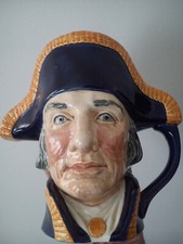 Royal Doulton Toby Jug Lord Nelson D6336 Geoff Blower - VGC.