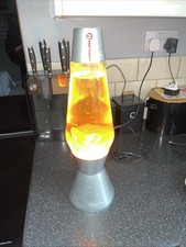 Vintage Mathmos Astro Large Lava Lamp Orange  (working Condition)