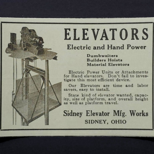 Sidney elevator electric - elevator, hand