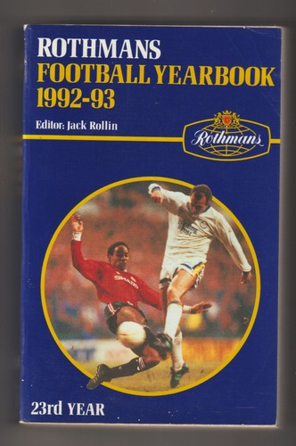 Rothmans football yearbook - rothmans,