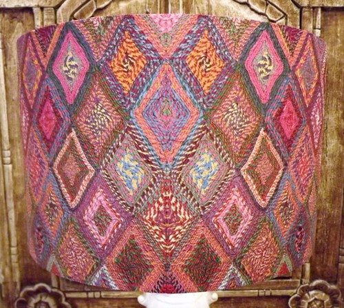 Ethnic fabric effect - fabric, lamp